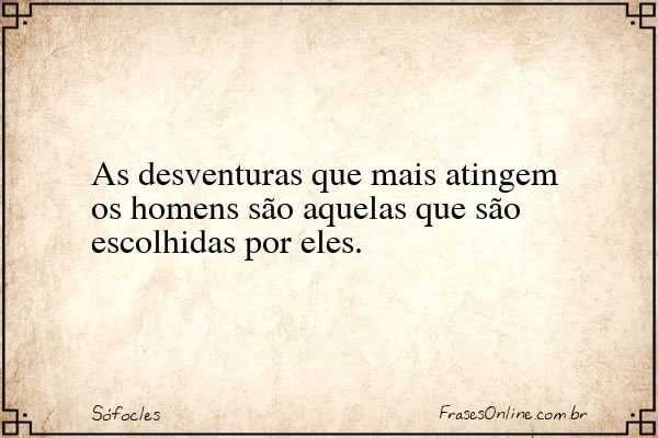 Frase de Sófocles