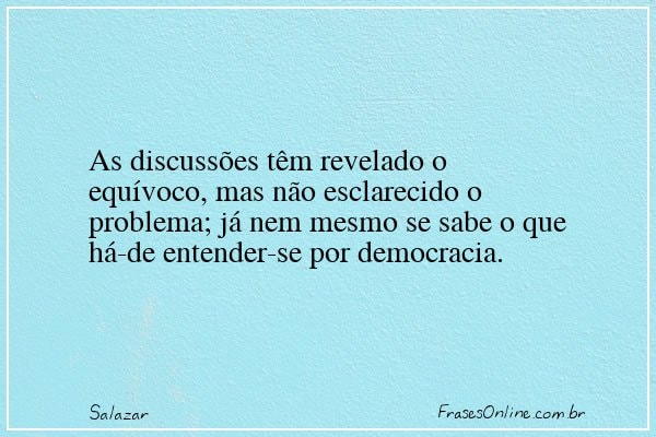 Frase de Salazar
