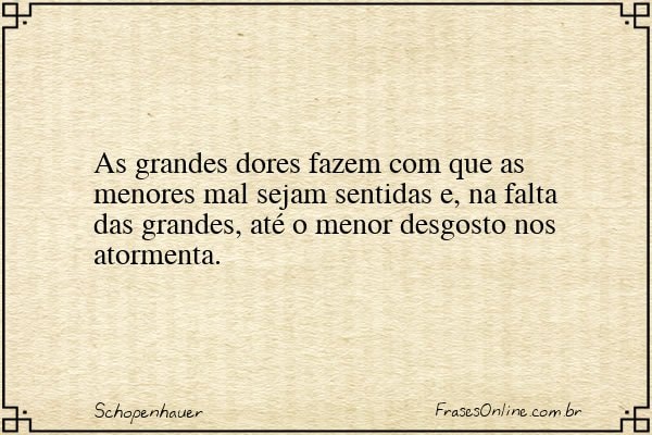 Frase de Schopenhauer
