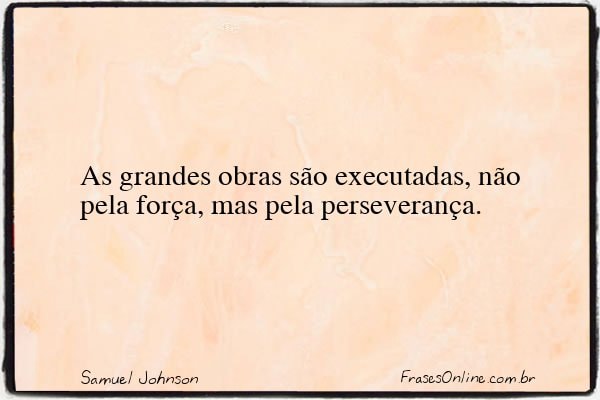 Frase de Samuel Johnson
