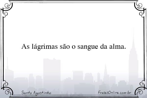 Frase de Santo Agostinho