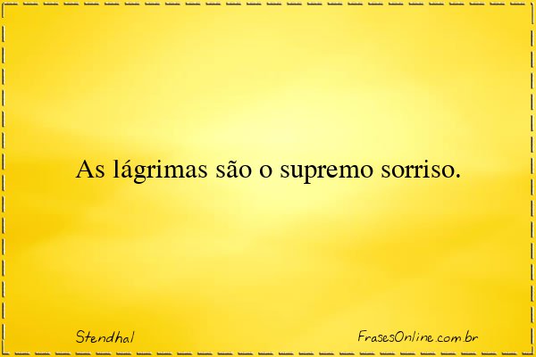 Frase de Stendhal