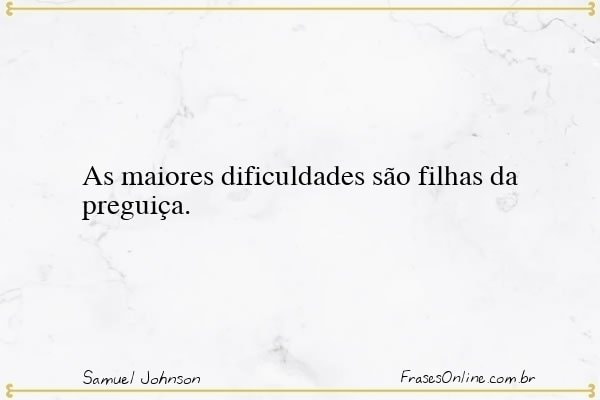 Frase de Samuel Johnson