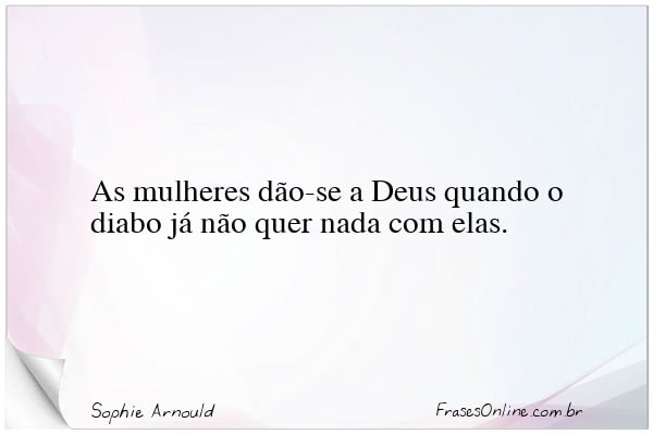Frase de Sophie Arnould