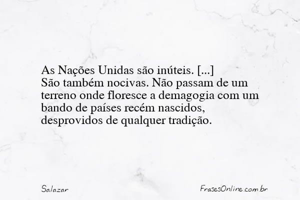 Frase de Salazar