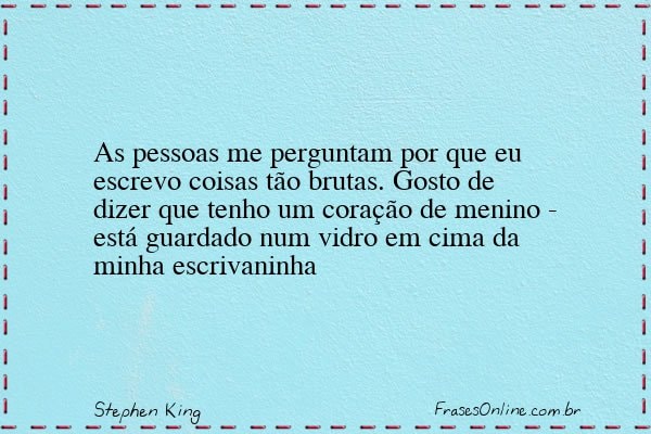 Frase de Stephen King