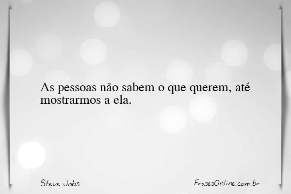 Frase de Steve Jobs