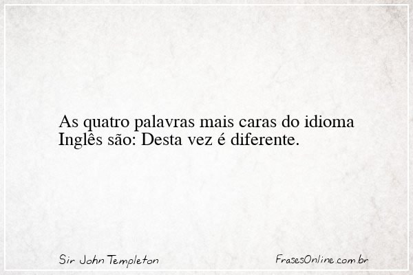 Frase de Sir John Templeton