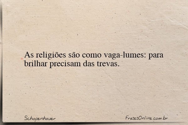 Frase de Schopenhauer