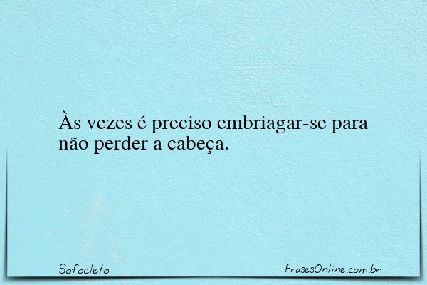 Frase de Sofocleto