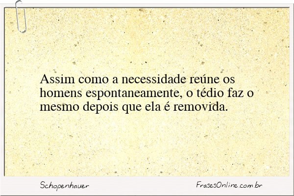 Frase de Schopenhauer