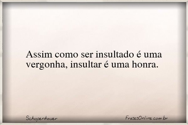 Frase de Schopenhauer