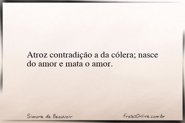 Frase de Simone de Beauvoir