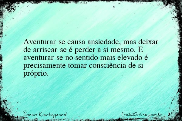 Frase de Soren Kierkegaard