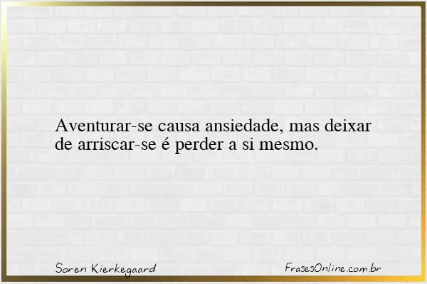 Frase de Soren Kierkegaard