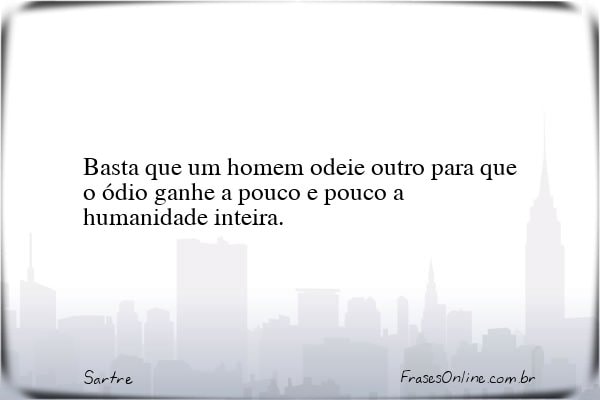 Frase de Sartre
