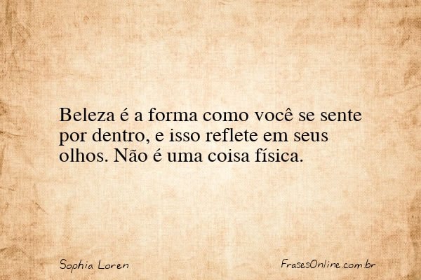 Frase de Sophia Loren