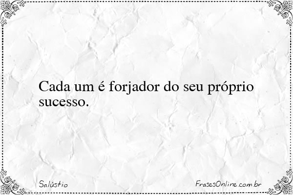 Frase de Salústio