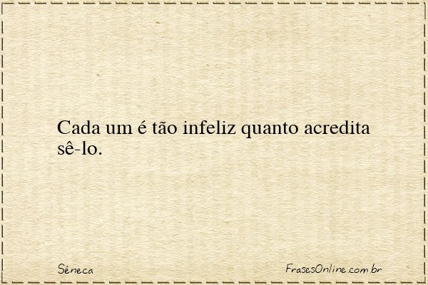 Frase de Sêneca