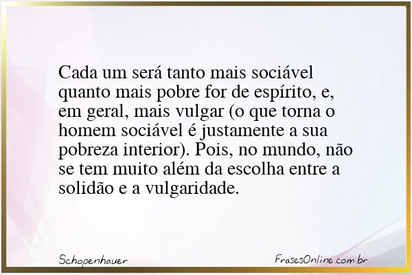 Frase de Schopenhauer