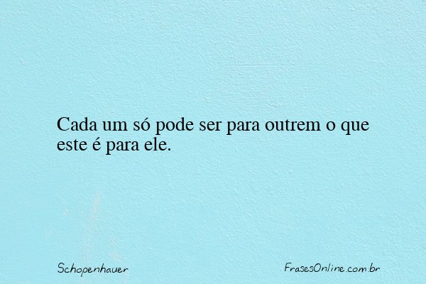 Frase de Schopenhauer