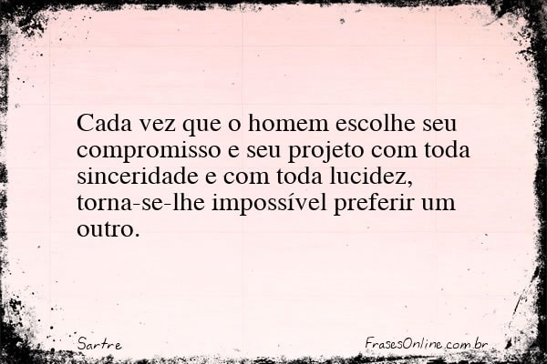 Frase de Sartre