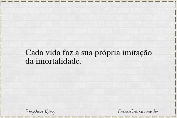 Frase de Stephen King