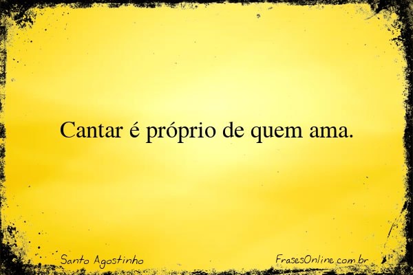 Frase de Santo Agostinho
