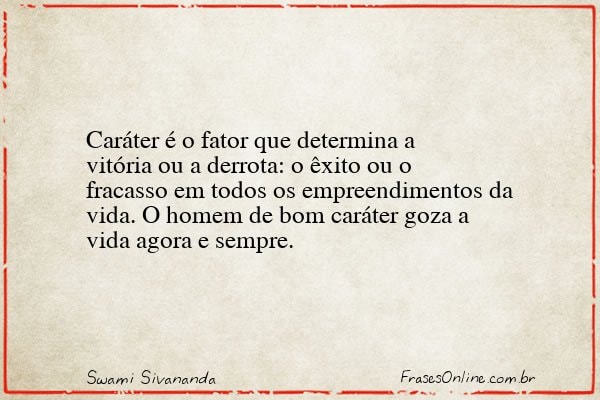 Frase de Swami Sivananda