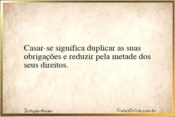 Frase de Schopenhauer