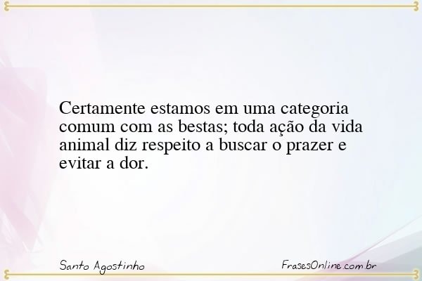 Frase de Santo Agostinho
