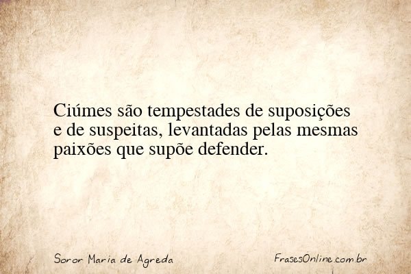 Frase de Soror Maria de Agreda