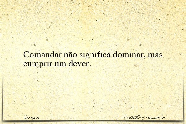 Frase de Sêneca