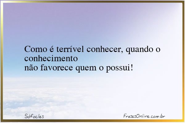 Frase de Sófocles