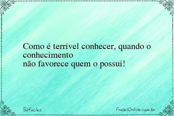 Frase de Sófocles