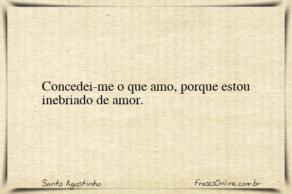 Frase de Santo Agostinho