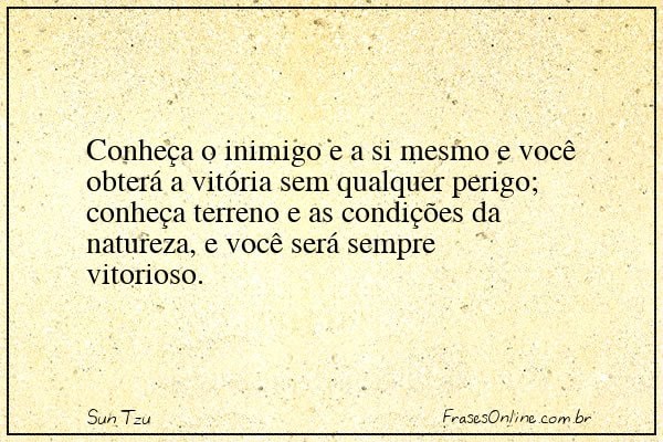Frase de Sun Tzu