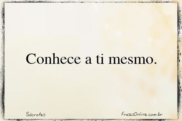 Frase de Sócrates