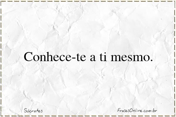 Frase de Sócrates