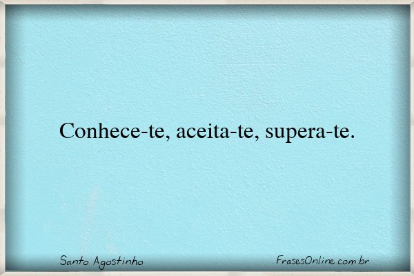 Frase de Santo Agostinho