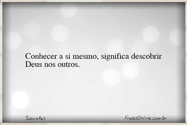 Frase de Sócrates