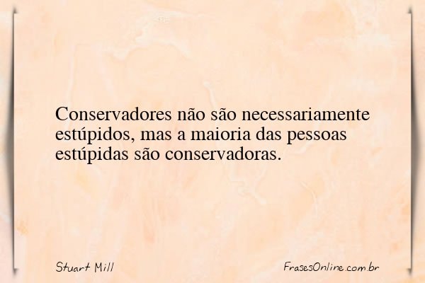 Frase de Stuart Mill