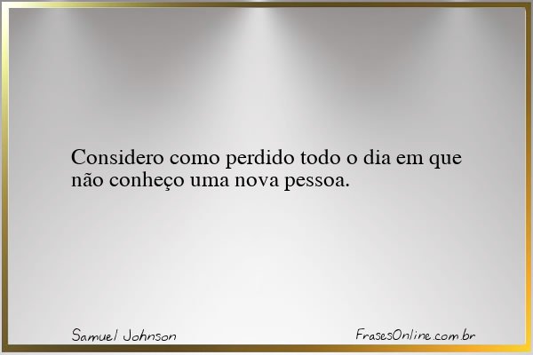 Frase de Samuel Johnson