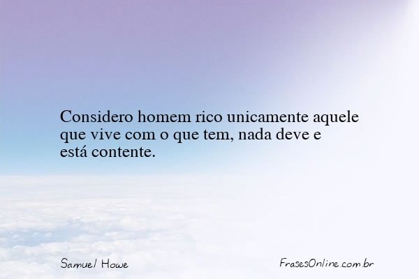 Frase de Samuel Howe