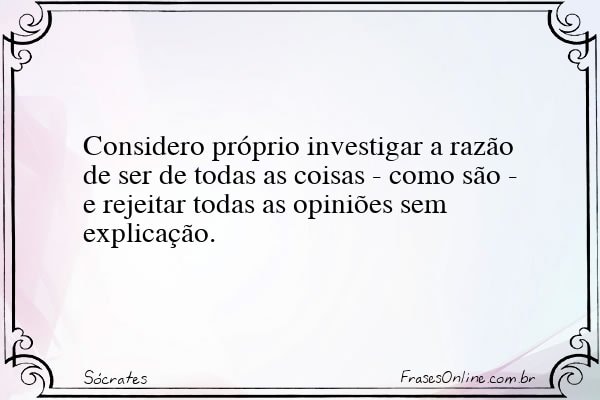 Frase de Sócrates
