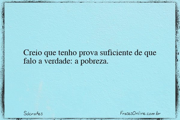 Frase de Sócrates
