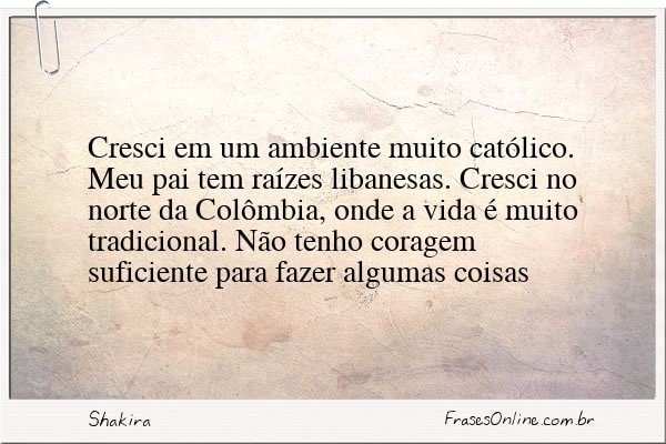 Frase de Shakira