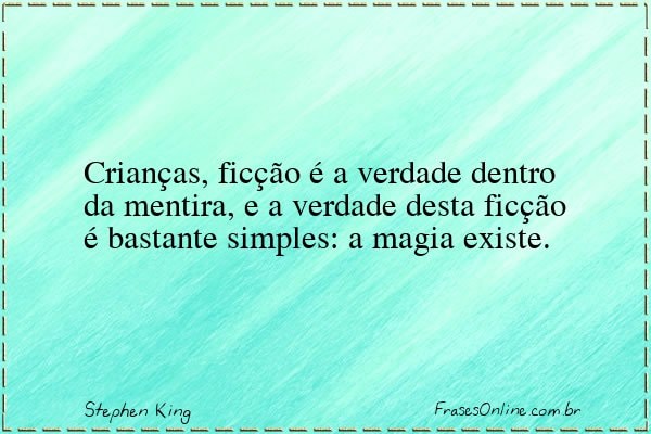 Frase de Stephen King