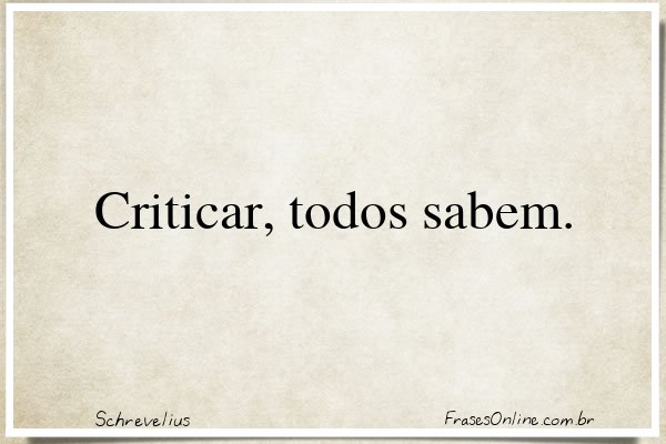 Frase de Schrevelius