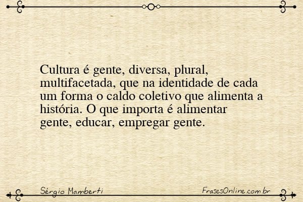 Frase de Sérgio Mamberti